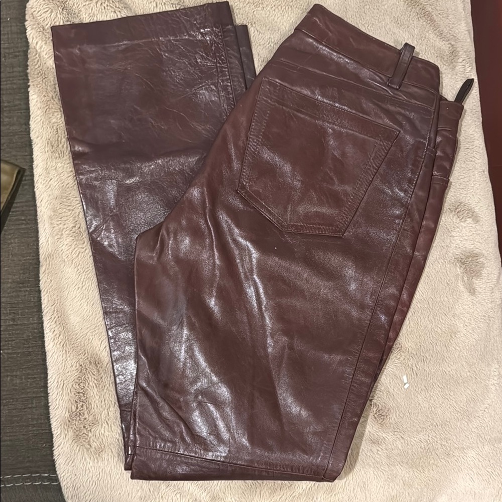 Gap Brown Leather Pants